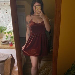Shimmery red/brown party dress